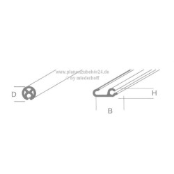 Haltewinkel für Adapter 34 mm oben